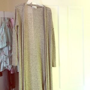Grey Long cardigan